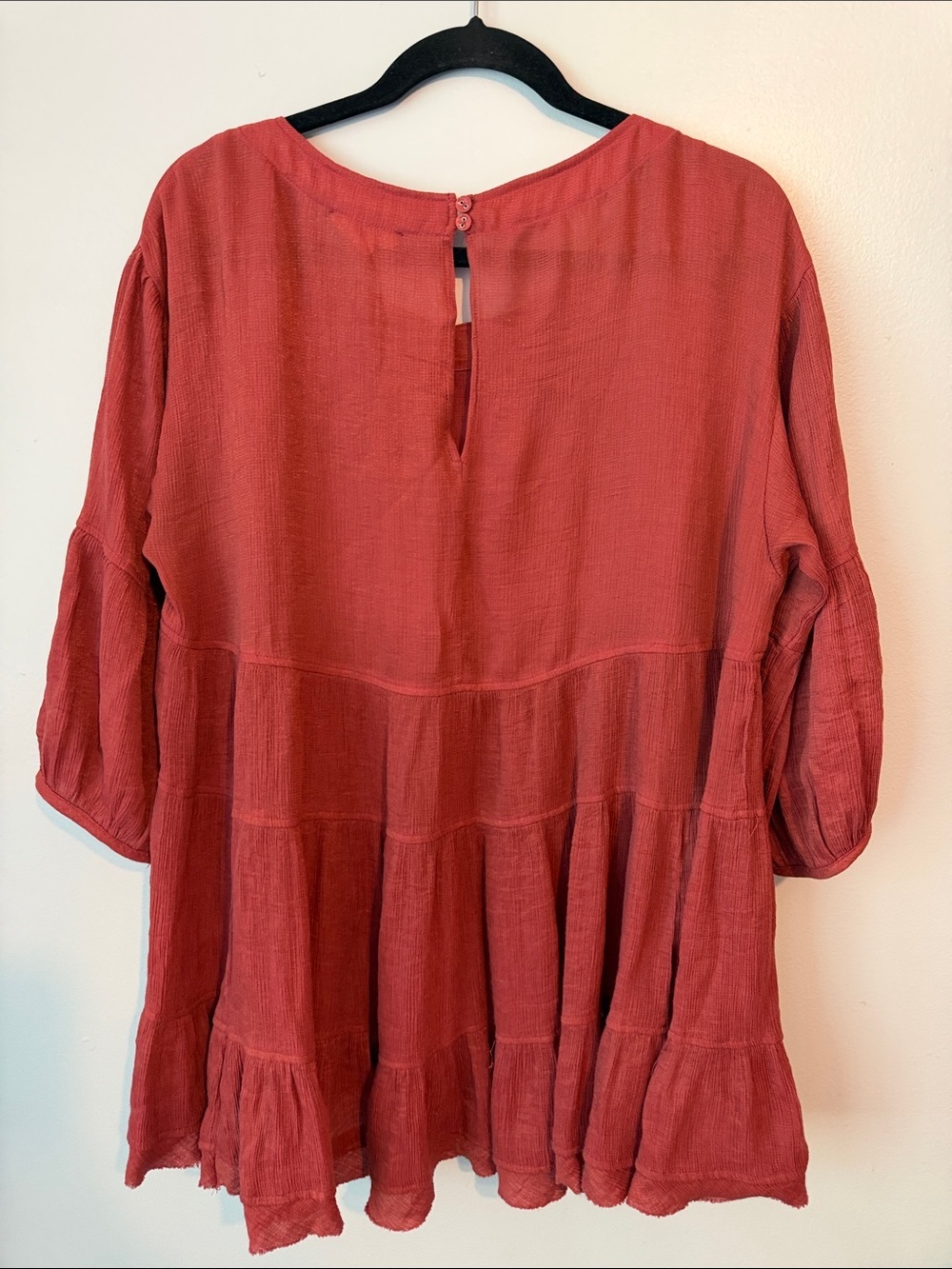 entro Rust Tiered Peasant Tunic - Picture 3 of 4